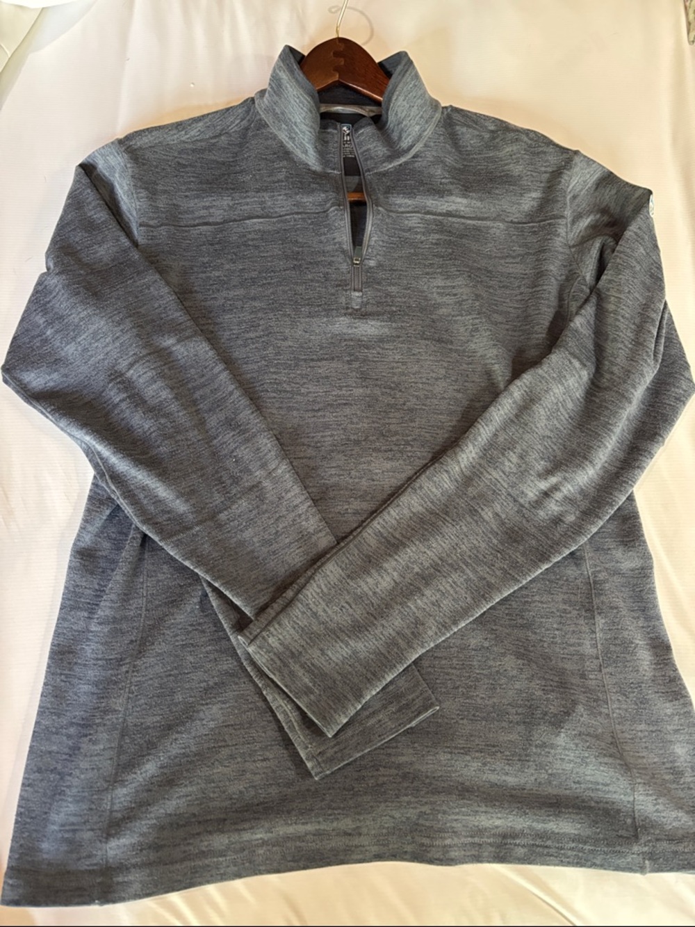 Kuhl Men's Lightweight Heather Gray Quarter-Zip Shirt Jacket